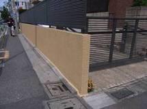 【世田谷区】人通りが多い道路に面した外塀を塗り替え