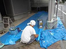 20120818外壁塗装K様邸養生P8182236-s.JPG