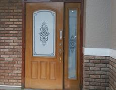 外壁塗装　お客様の声　調布市A様邸　玄関ドア　アフター 201405.jpg
