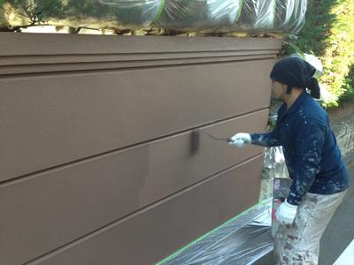 20141114外壁塗装W様邸塀上塗り02_R.JPG