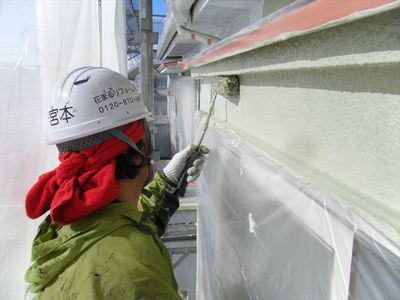 20141202外壁塗装T様邸外壁中塗りDSCF0102_R.JPG
