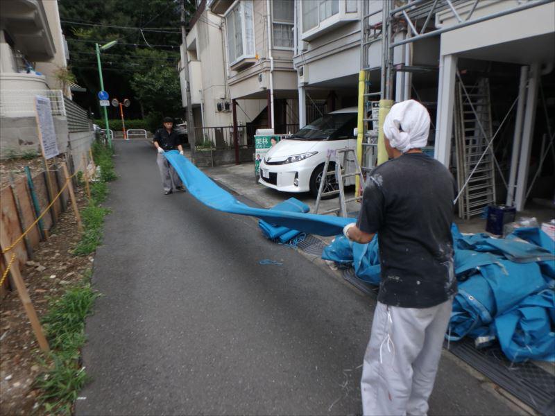 20170622外壁塗装成田様邸メッシュシート撤去P6220121_s.JPG