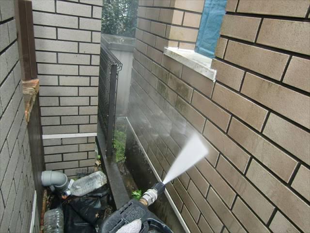 20170210外壁塗装T様邸水洗いCIMG5943レンガ調外壁