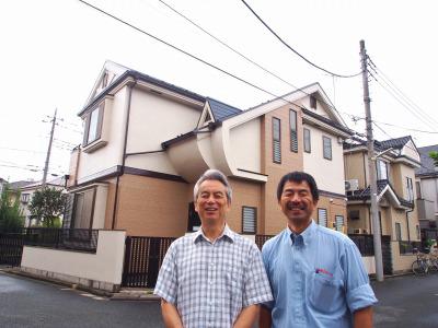 外壁塗装　お客様の声　西東京市　高橋様　記念撮影 201409.jpg