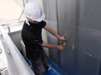 20130512外壁塗装M様邸養生P5121454-s.JPG