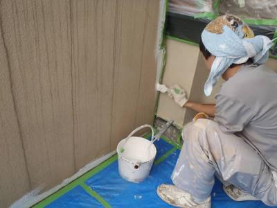 20130524外壁塗装Y様邸塀中塗りP5246578-s.JPG