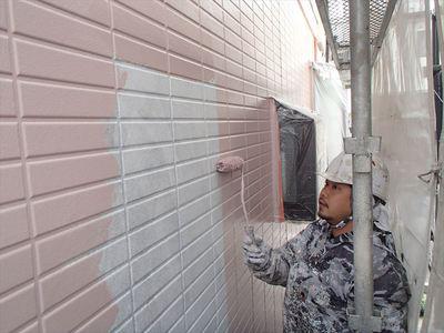 20150316外壁塗装K様邸外壁中塗りP3160032_R.JPG
