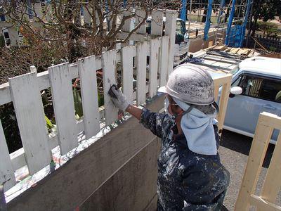 20150326外壁塗装T様邸フェンス塗装P3260002_R.JPG