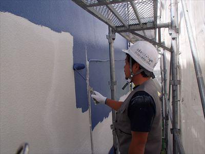 20150606外壁塗装K様邸外壁中塗りP6060003_s.JPG
