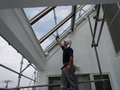 20150610外壁塗装K様邸テラスガラス清掃P6100006_s.JPG