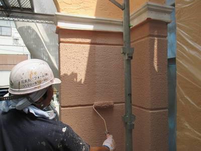 20150711外壁塗装H様邸外壁塗装上塗り(アクセント)IMG_0125-s.JPG
