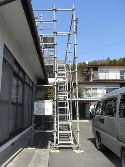 階段のある足場（福島県）