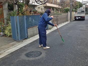 足場撤去掃除